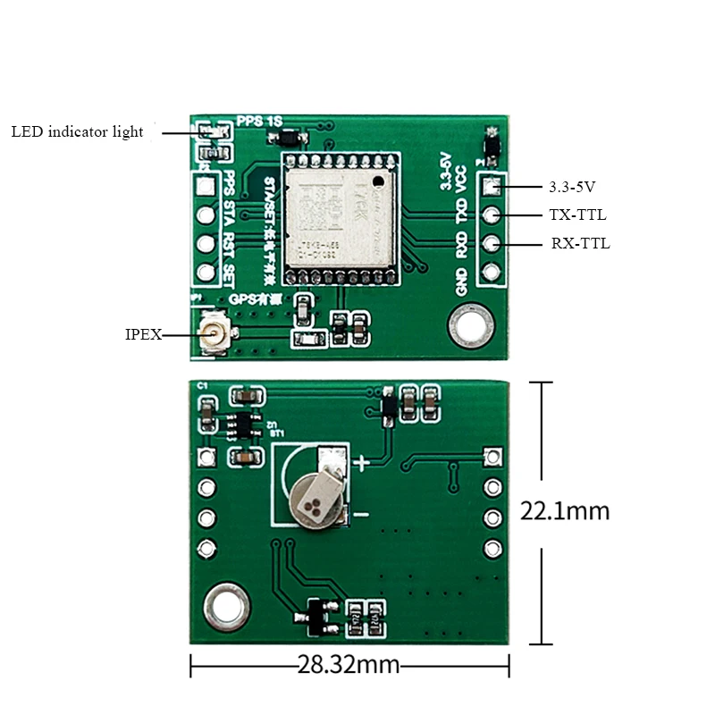 Quectel L76K High Precision GPS Beidou Glonass QZSS Positioning Module 1-meter Small Volume Satellite Navigator