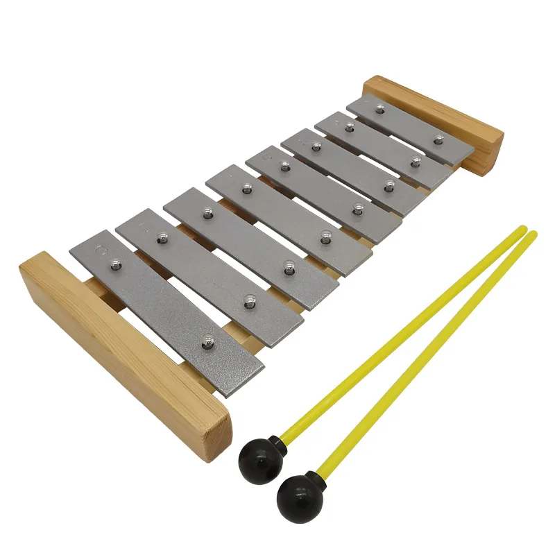 Percussion instruments early education music teaching AIDS aluminum plate xylophone children's percussion 8 tone xylophone