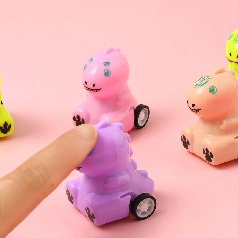 Jouets de voiture arrière de dinosaure colorés pour enfants, berceau d'inertie, Vorannosaurus Rex, cadeaux d'anniversaire créatifs et mignons, 5 pièces