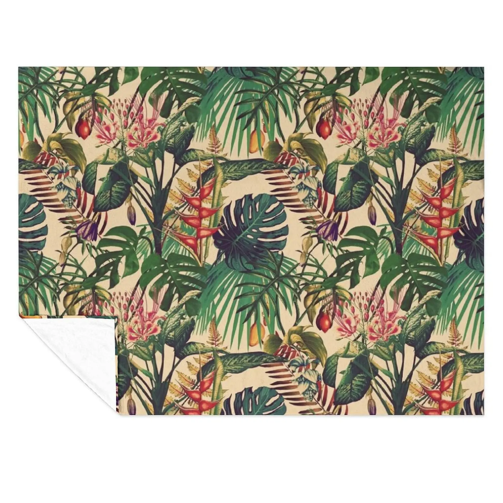 

Tropical Flora (vintage) Throw Blanket Blankets For Baby Luxury Brand warm for winter Blankets