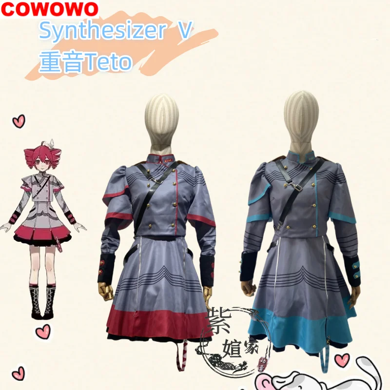 

COWOWO Virtual Youtuber Synthesizer V Kasane Teto Women Cosplay Costume Cos Game Anime Party Uniform Hallowen Play Role Clothes