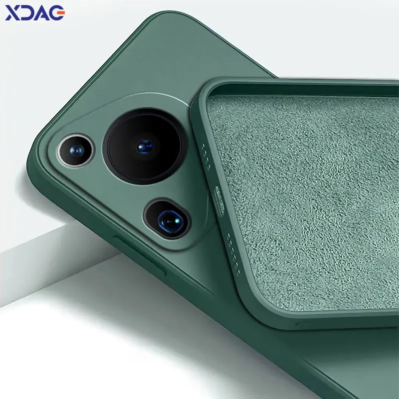 Funda de silicona líquida para móvil, carcasa anticaída impermeable para Huawei Pura 70 Ultra Pura70Ultra Pura70 70 Ultra 5G