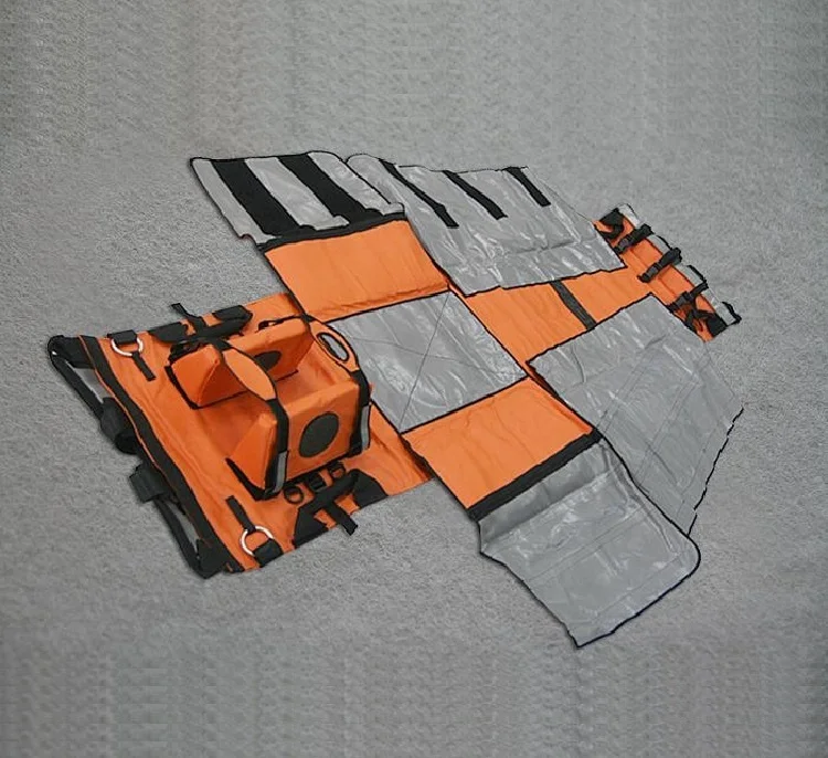 Helicopter rescue sleeves soft  emergency stretcher folded rolled medical