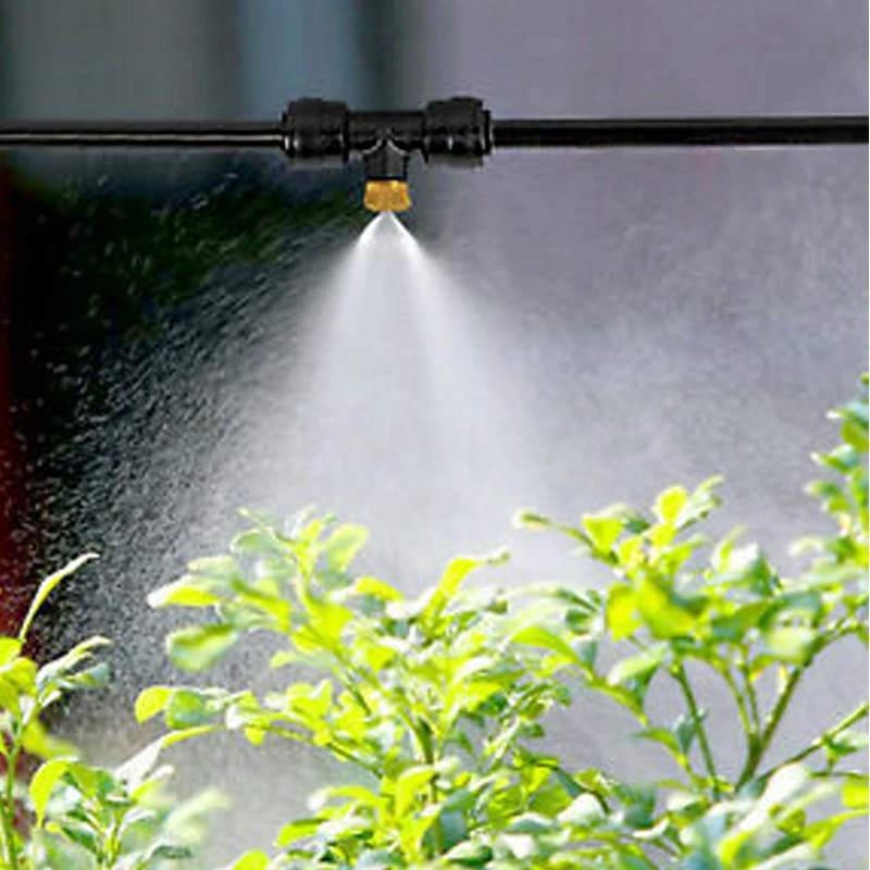 50-teiliges Messing-Sprühnebel-Düsenset für Terrassen, 0,1-0,8 mm Öffnungsweite, Außenkühlung, Wassernebeldüsen, Gewinde-Nebelteile für Sprühnebel-Systeme – Detail 9