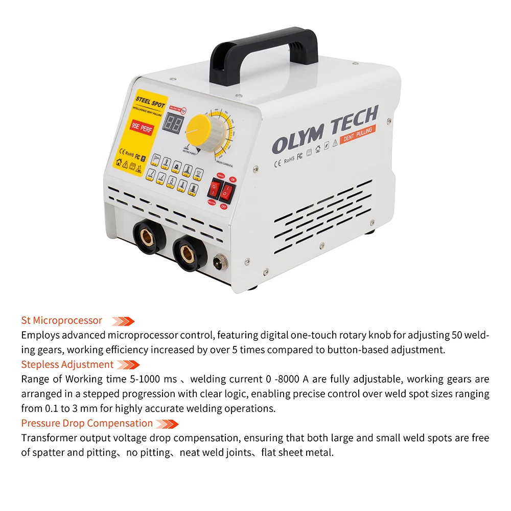 Professional Car Auto Body Dent Puller Spot Welding Machine 110V 220V Sheet Metal Dent Removal Repair Tool Kit Pulse Welder