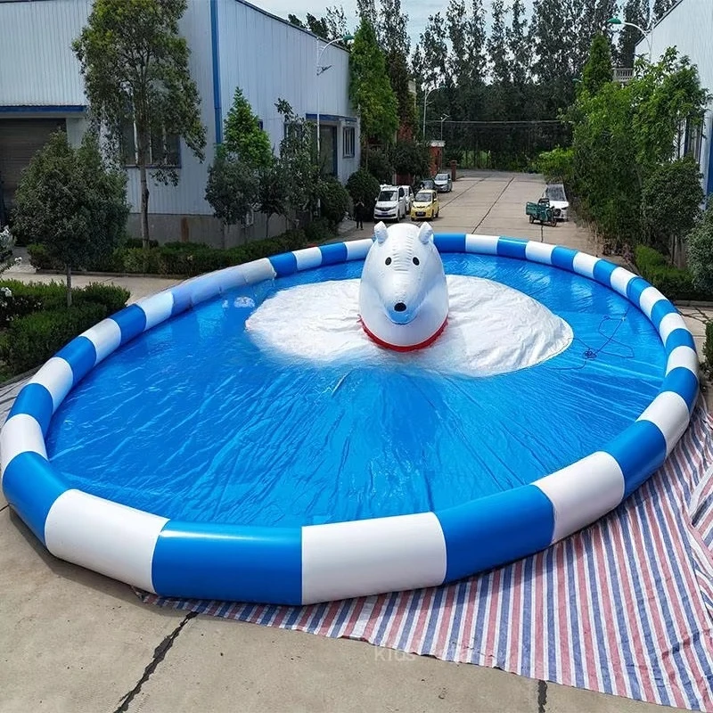 Eco Friendly Custom PVC Inflatable Bouncing Cloud Swimming Pool Durable Children Play Equipment for Amusement Water Park