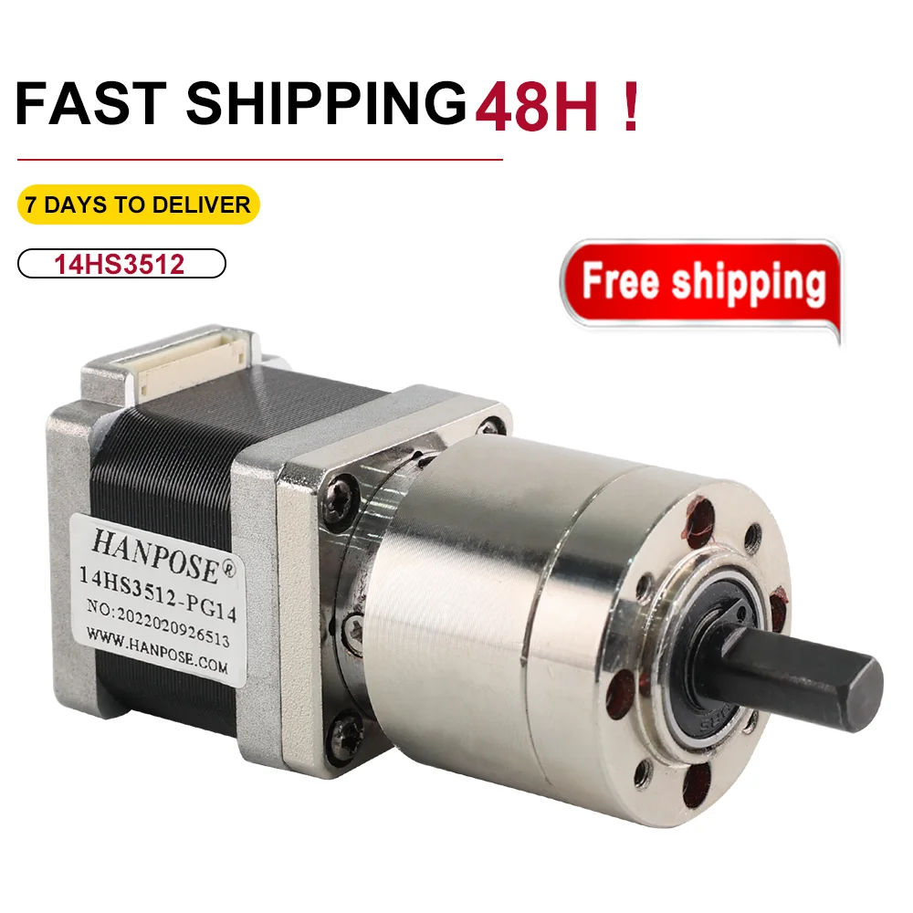 

5PCS NEMA14 Stepper Motor Ratio14-1 19-1 27-1 51-1 71-1 Stepper Motor 14HS3512-PG Extruder Gear 35 Motor Optional Planetary