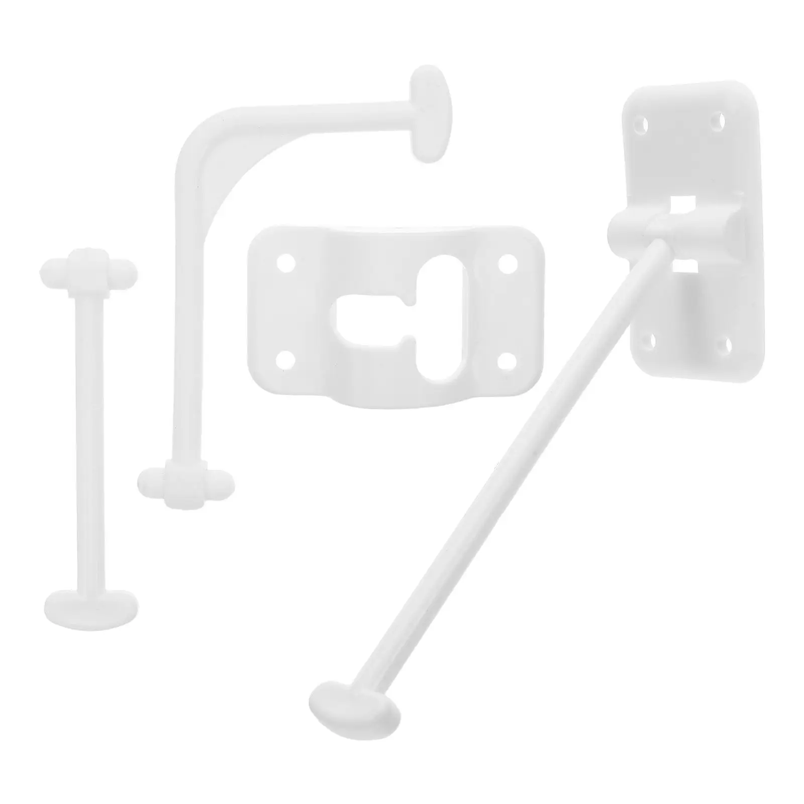 1Set Rv Door Latch Extender Three-Bar Plastic Camper Trailer Door Holder Stable Fit Replacement Camper Accessories