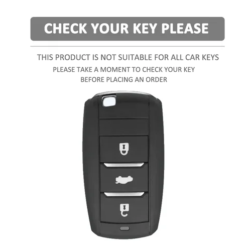 Imagen 2 del producto Funda de silicona para llave de 3 botones, Protector de carcasa de piel de goma para Changan CS15 EADO Raeton CS35 CS55 CS75, accesorios para llavero