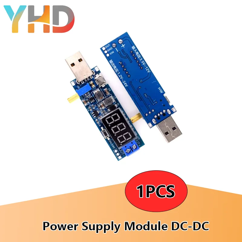 Boost Buck Converter micro USB Step UP / Down Power Supply Module DC-DC 5V to 3.3V / 12V Adjustable Out DC 1.2V-24V