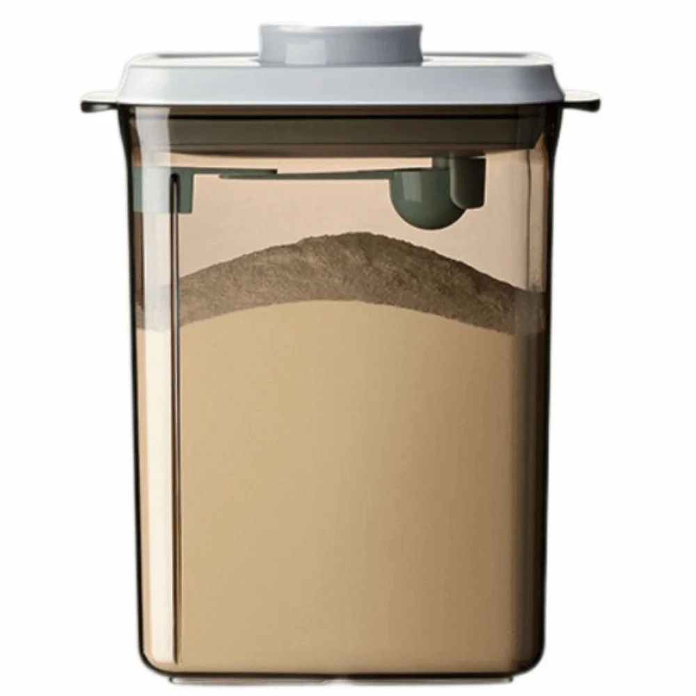 

New Pop Top Food Storage Container Durable Moisture-proof Formula Dispenser Multifunctional Airtight Container Daily Use