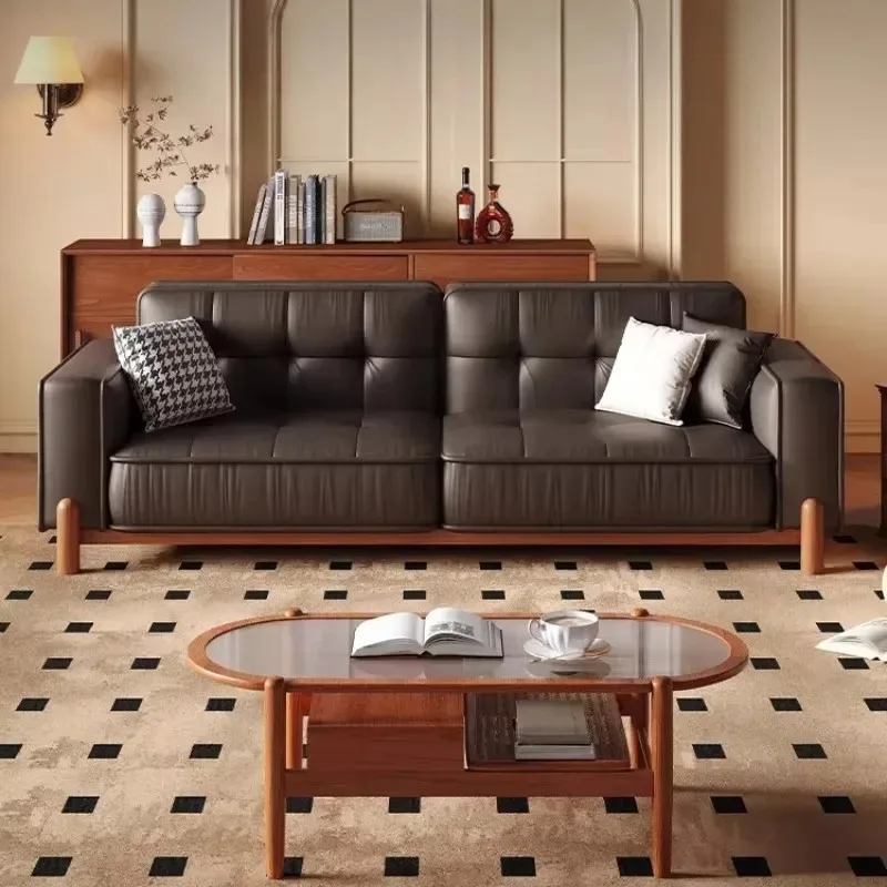 

Armrest Wooden European Sofa Waterproof Individual Modern Nordic Bedroom Sofa Puffs Salon Luxury Divano 2 Posti Furniture Home