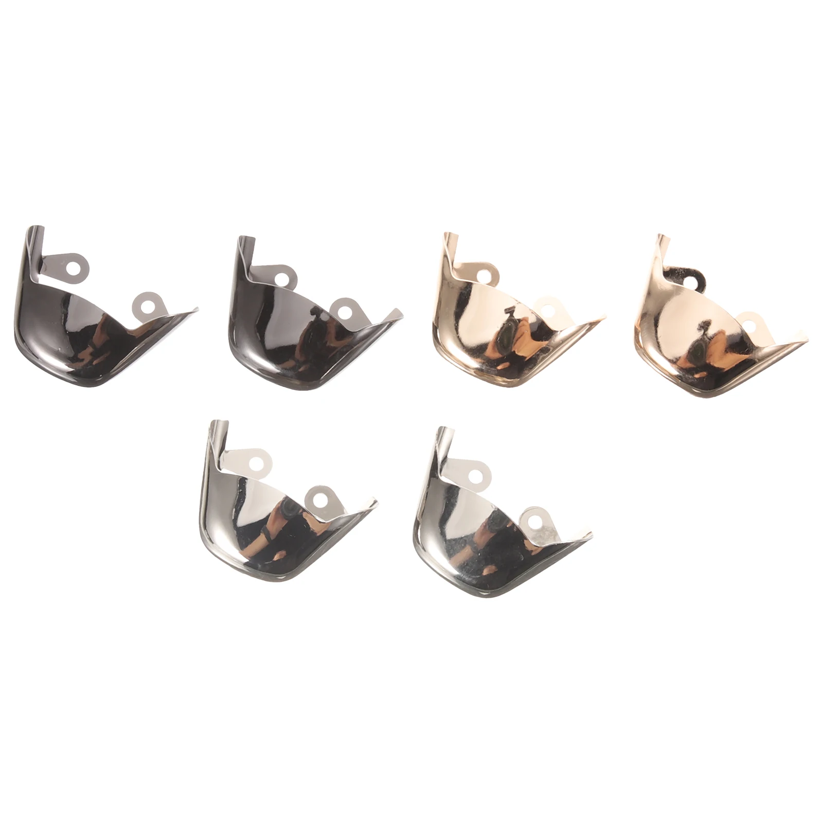 

3 Pairs High Heel Tip Protectors Metal Covers Pointed Toe Guards for Shoes Golden Silver Gun Color Sets Shoe Protection Tools