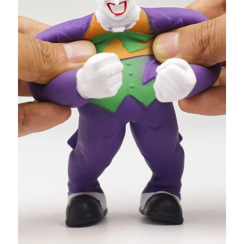 Dc animação dos desenhos animados batman coringa o brinquedo flash transformando boneca elástica meninos e meninas moda personalidade alívio do estresse brinquedos