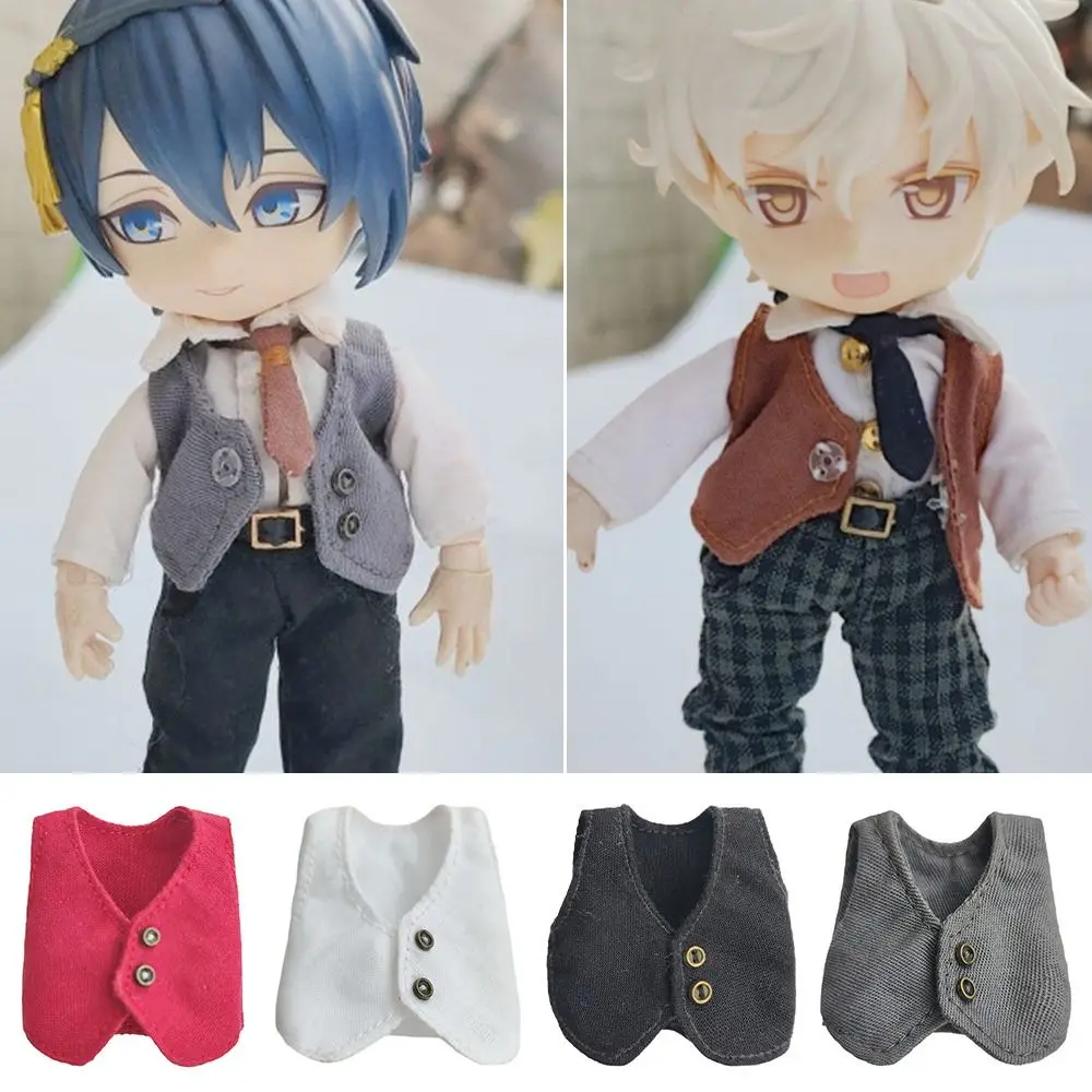 New Casual Wear YMY Doll Clothes Boys Girls 6 Colors Vest Tops Doll Shirts 1/11 ob11 dolls/1/12 Bjd Doll