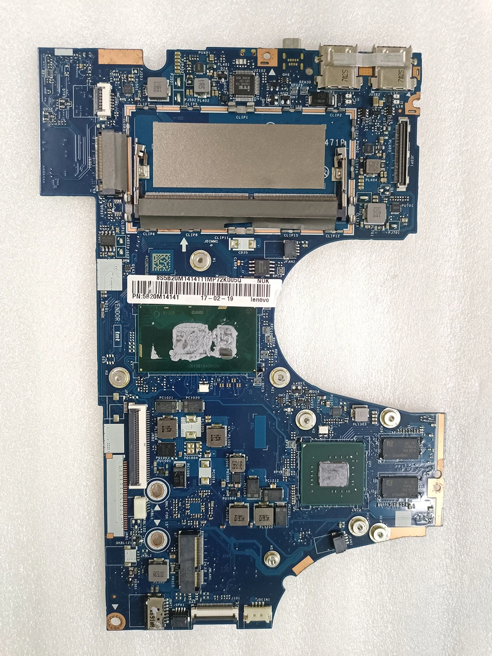 Laptop Motherboard para Lenovo YOGA, LA-D471P, Notebook Mainboard, testado, I5-7200U, I7-7500U, 710-14IKB