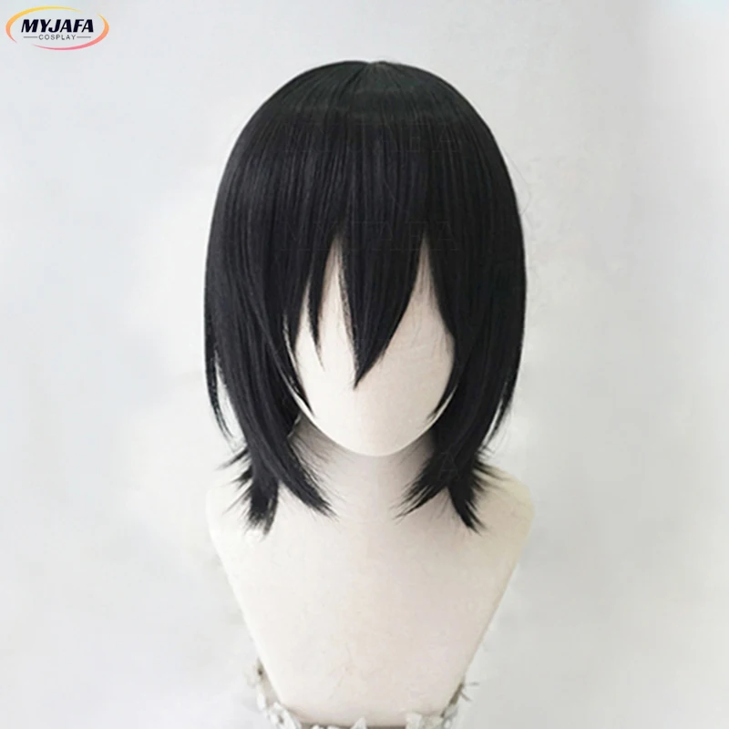 High Quality Fyodor Wig Fyodor Dostoevsky Cosplay Wig Styled Short Black Heat Resistant Synthetic Hair Anime Wigs + Wig Cap