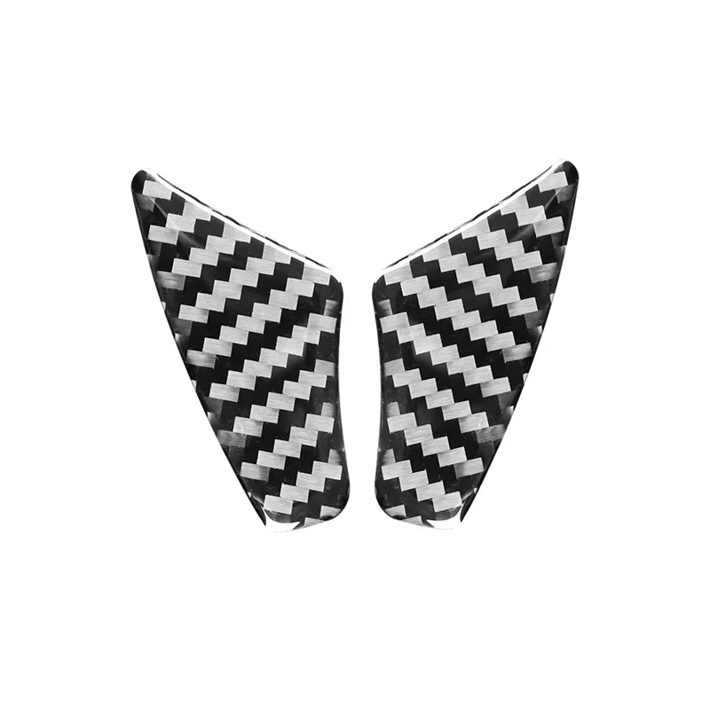 

2PCS For Nissan Sentra 2016-2019 Carbon Fiber Steering Wheel Panel Trim Frame Decoration Stickers Auto Interior Accessories
