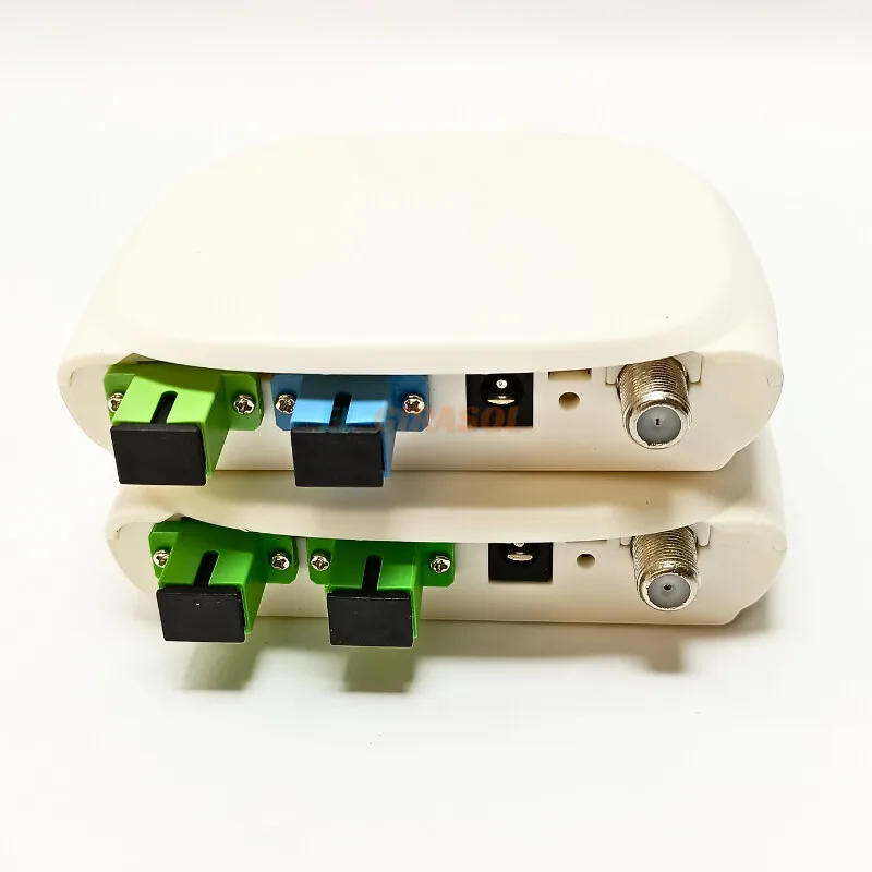 شبكة CATV PON AGC مستقبل الألياف البصرية ، عقدة نشطة مع منفذ RF ، عرض النطاق الترددي 40-و MHz FTTH