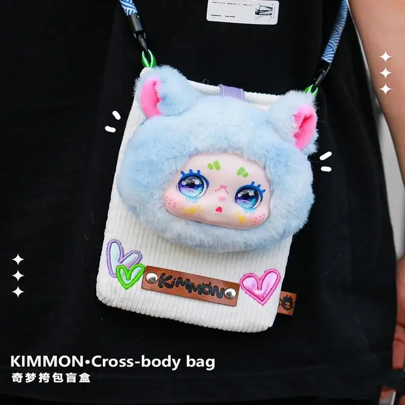 New Kimmon Inclined Shoulder Bag Genuine Vinyl Blind Box Series Mimon Vinyl Doll Bag Collection Decoration Toy Christmas Gift