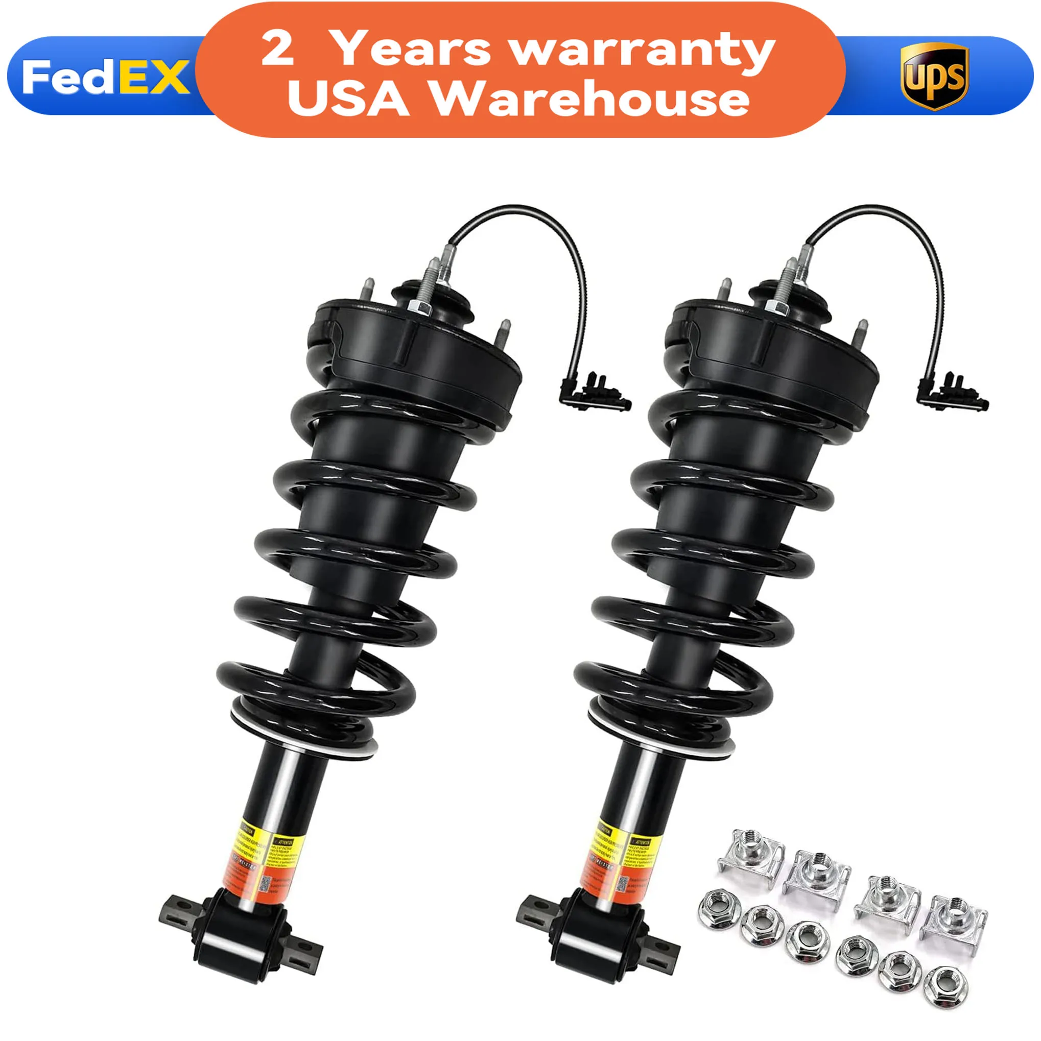 USA Stock 2 Pcs Front Magnetic Shocks Absorber Assy for GMC Yukon Denali Chevrolet Tahoe Suburban Escalade 2015-2020 84176631