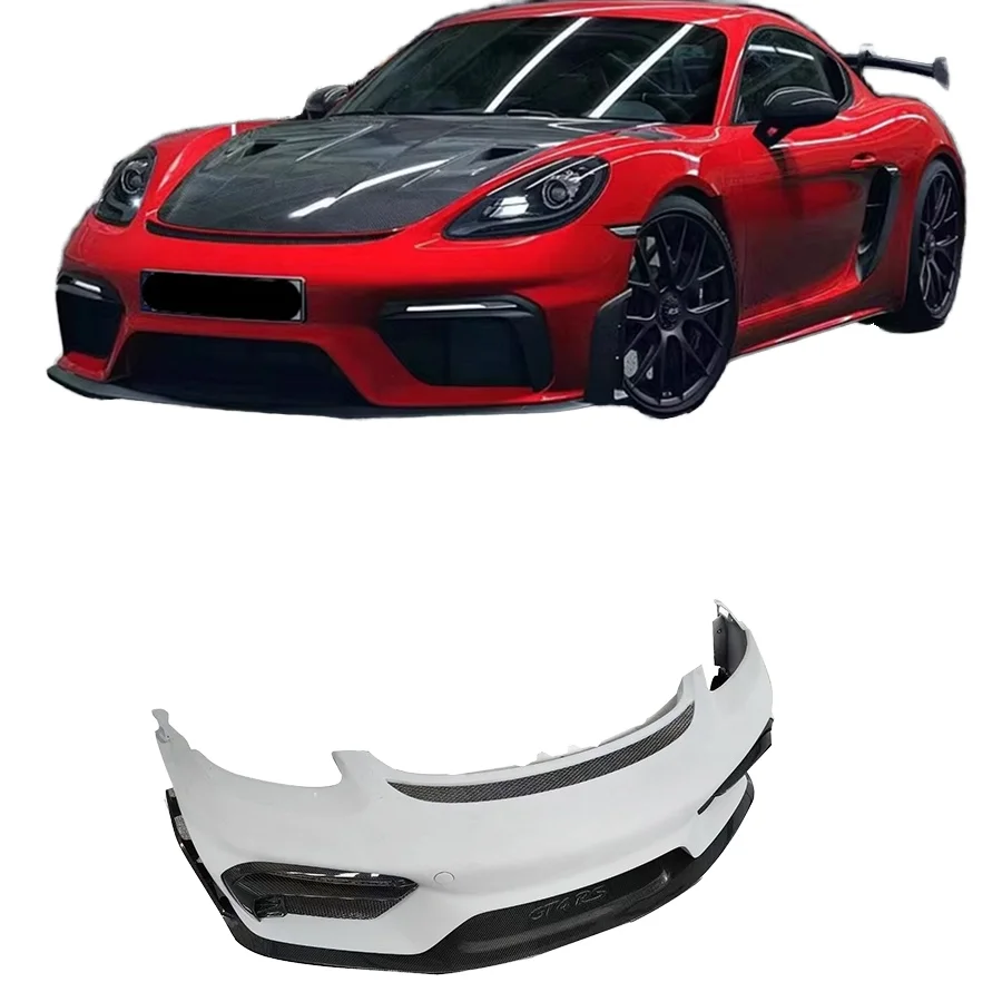 

New Condition Carbon Fiber GT-4RS Style Front Bumper Lip Body Kit for 2016+ for Porsche 718 Cayman