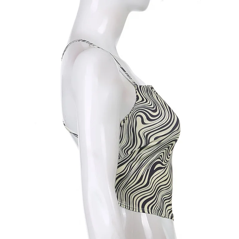 وشاح مثلث غير منتظم على الطراز الأوروبي والأمريكي لعام 2025، سترة نسائية برباط بدون ظهر ورقبة مستقيمة بدون أكمام