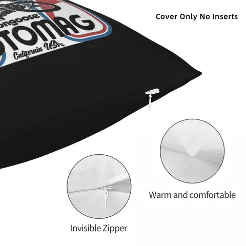 Old School BMX Motomag Fyrkantigt Örngott Polyester Linne Sammet Tryckt Dragkedja Dekorativt Rum Kuddfodral Partihandel 10 best sales flatland bmx - №9