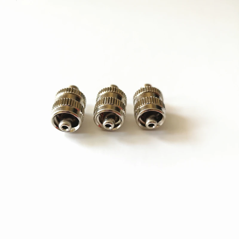 Nickel-plated brass luer lock fitting M5 male thread connector factory store metal luer adaptor