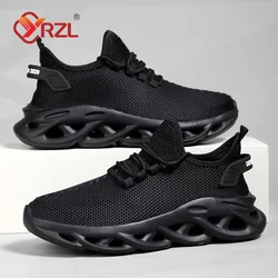 YRZL Men's Sneakers Summer Lightweight Mens Sports Shoes Mesh Breathable Shoes for Men Outdoor Platform Running Shoes