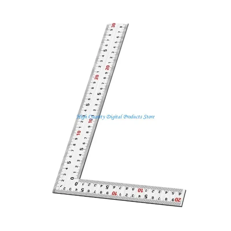 U2JE Stainless Steel Carpenter Square L Type Ruler for 90 Degree Measuring, Marking
