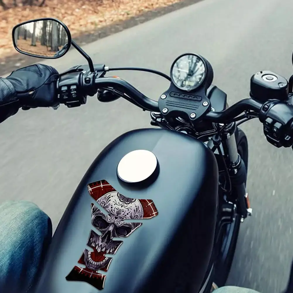 

Наклейка на топливный бак мотоцикла, накладка на бак, защита бензобака, наклейка в виде рыбьей кости, наклейка для SUZUKI Honda YAMAHA Haojue K3W7