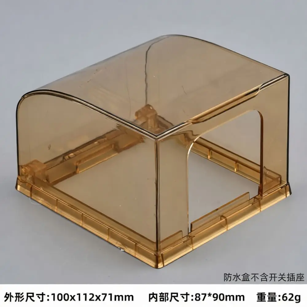 Splash Proof Switch Box 86 Type Outlet Protector Self Adhesive Transparent Cover Bathroom Waterproof Safety Guard Case