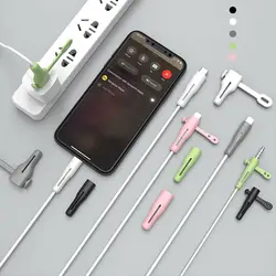 1PC Cable Protector For Apple iPhone USB Charger Cord Saver Wire Winder Protection Line Protector Soft Silicone Cover