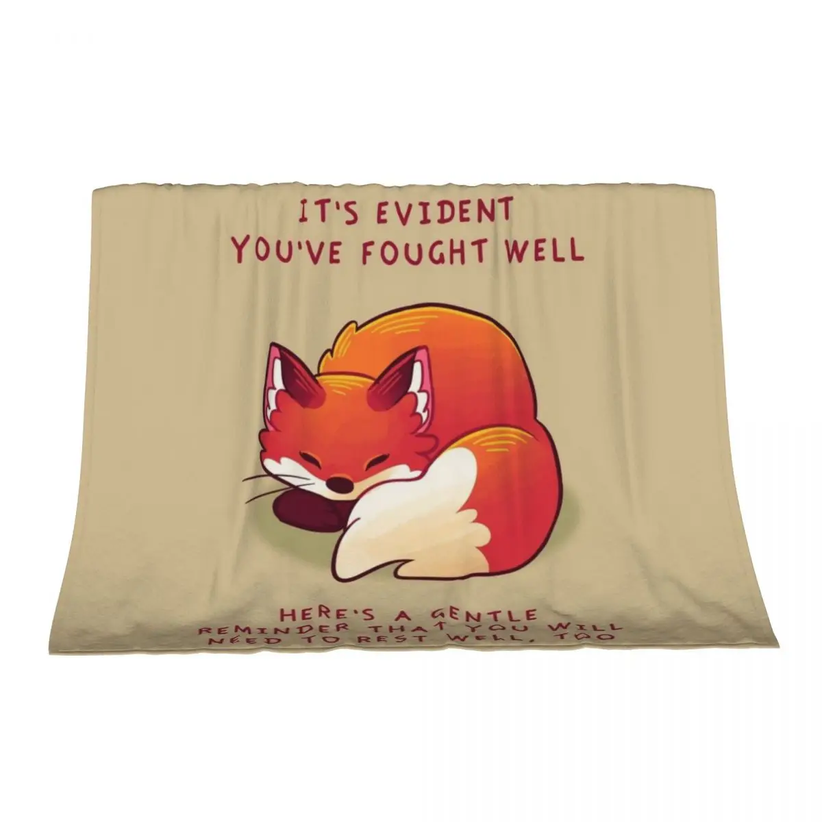 

It's Evident You've Fought Well Sleepy Fox Throw Blanket Beach Furrys Blankets For Bed Blankets