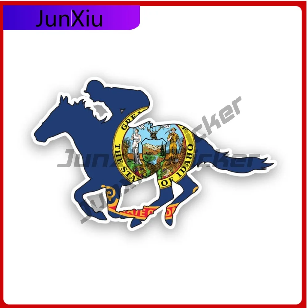 

Idaho Id Horse Scratch Resistant Weather Resistant Anime Style For Bumper Truck Helmet No Residue Easy Apply Decoration Cartoon