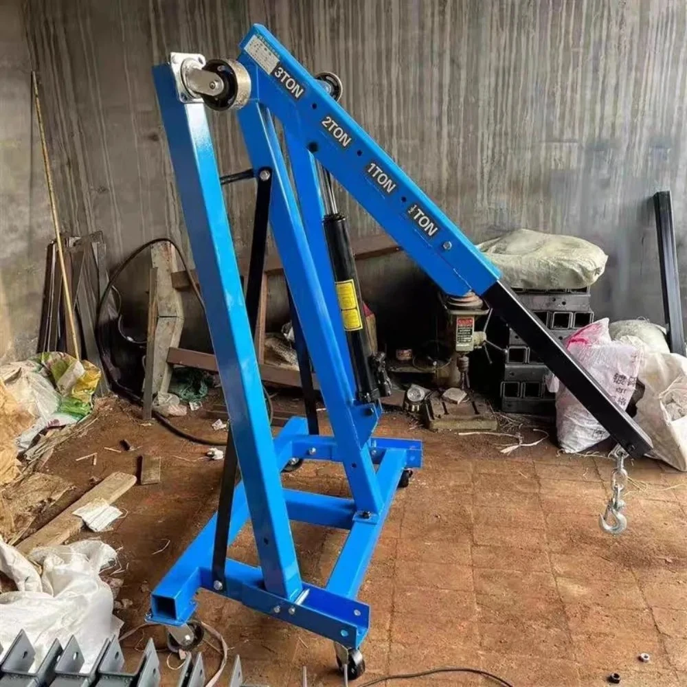 

exquisite craftsmanship Folding crane mobile hydraulic small engine hanger engine repair lifting small crane