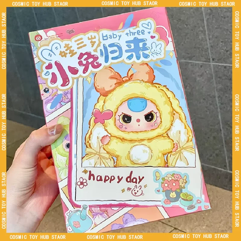 

Hot New Baby Three Three Year Old New Rabbit Returns Blind Box Doll Limited Edition Trendy Play Plush Doll Pendant Holiday Gift