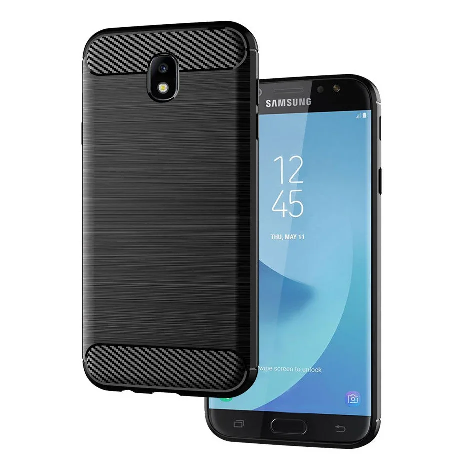 Case For Samsung Galaxy J7 2017 Case EU version) Silicone TPU Bumper Carbon Cover for Samsung Galaxy J7 Pro 2017 J730 J730F Case view 3