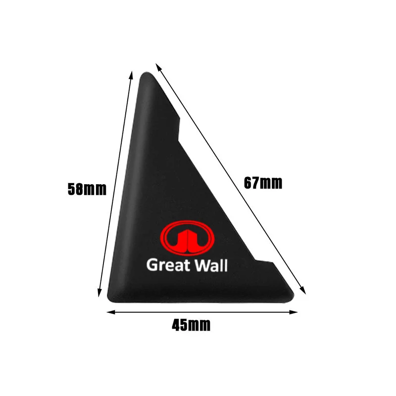 2Pcs Silicone Car Door Corner Cover Anti-Scratch Protector For Great Wall Hover H3 H5 M4 Poer Pao Voleex C30 Wingle 5 Florid