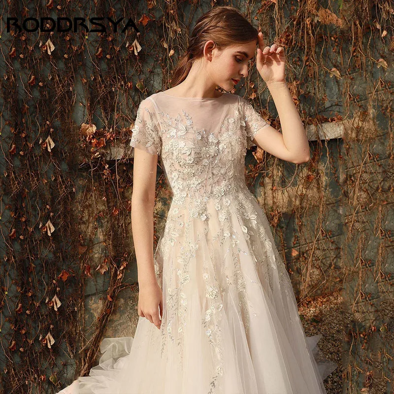 RODDRSYA 로맨틱 스쿠프 넥 웨딩 드레스 꽃 아플리케 Tulle Bridal 가운 바닥 길이 свадебное платье 여성을위한 맞춤 설정RODDRSYA 로맨틱 스쿠프 넥 웨딩 드레스 꽃 아플리케 Tulle Bridal 가운 바닥 길이 свадебное платье 여성을위한 맞춤 설정RODDRSYA 로맨틱 스쿠프 넥 웨딩 드레스 꽃 아플리케 Tulle Bridal 가운 바닥