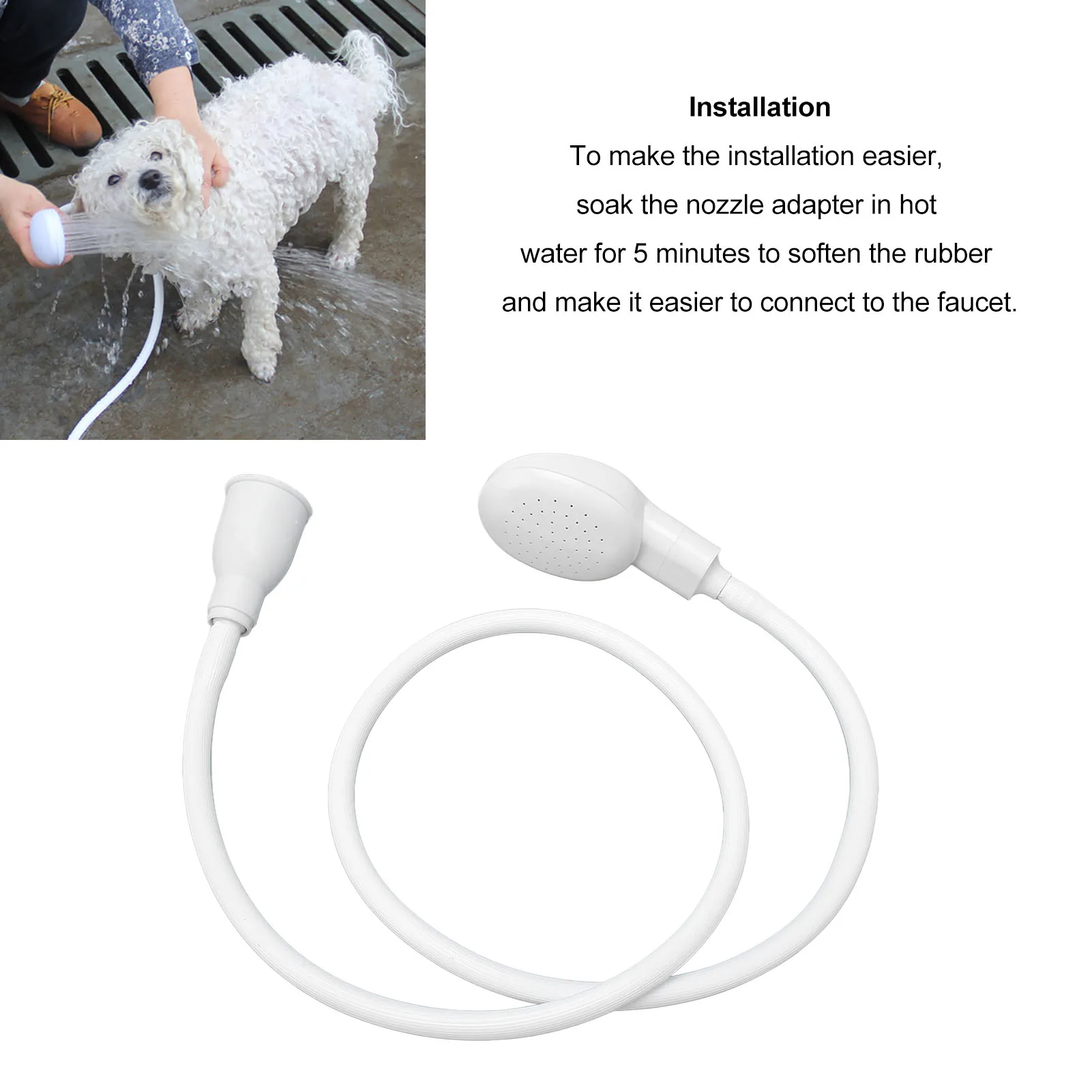 Pet Sink Hose Faucet Sprayer Multifunctional Handheld Portable Pet Faucet Shower Head Spray Hose For Bathing Dogs Cats