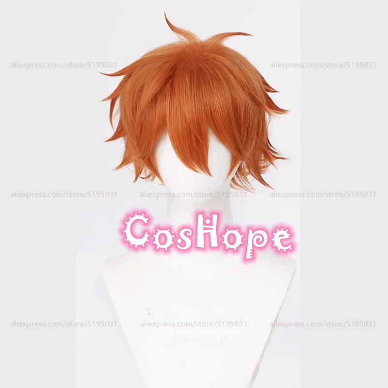 Akehoshi Subaru Cosplay Wig 35cm Orange Wig Cosplay Anime Cosplay Wigs Heat Resistant Synthetic Wig Halloween