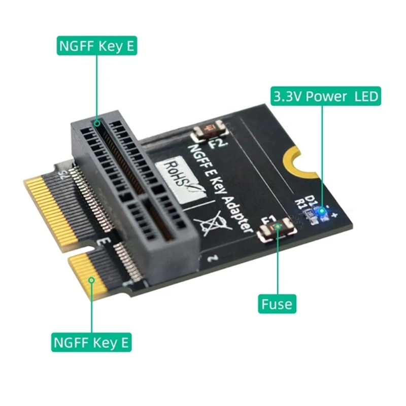 Connectez le convertisseur d'adaptateur NGFF Key à Key adapté à AX200/201/210