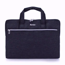 Bolso Tote de lona azul para archivos y documentos de mano, Maletín de negocios de gran capacidad con impresión personalizable