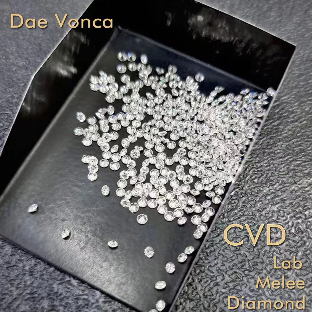 

CVD Round Cut Melee Lab Grown Diamond 1ct Small Lab Created Diamonds Size 0.8-3.2mm DEF VS-VVS For Jewelry Material
