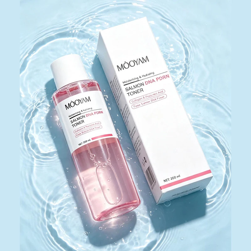 PDRN Salmon DNA Toner 200ml Collagen Hyaluronic Acid Deep Moisturize Repair Dry Dull Skin Gentle Refreshing Non-greasy FaceWater