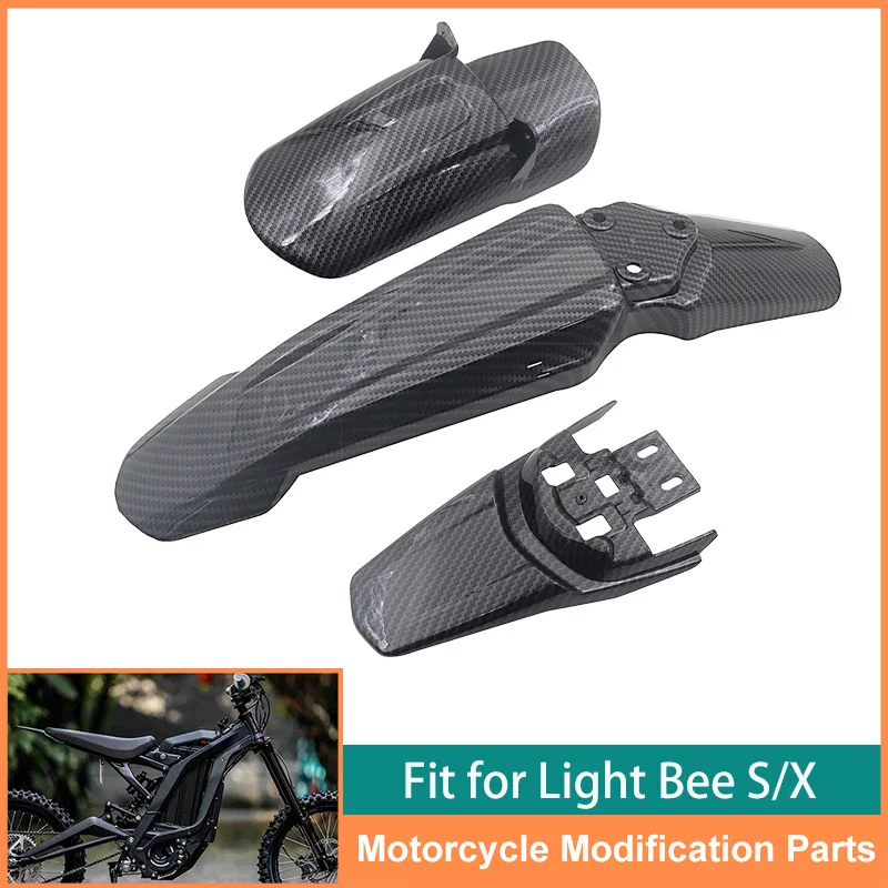 

Подходит для Light Bee S/X, комплекты крыльев, брызговик, карбоновая печать, аксессуары для модификации мотоцикла, часть