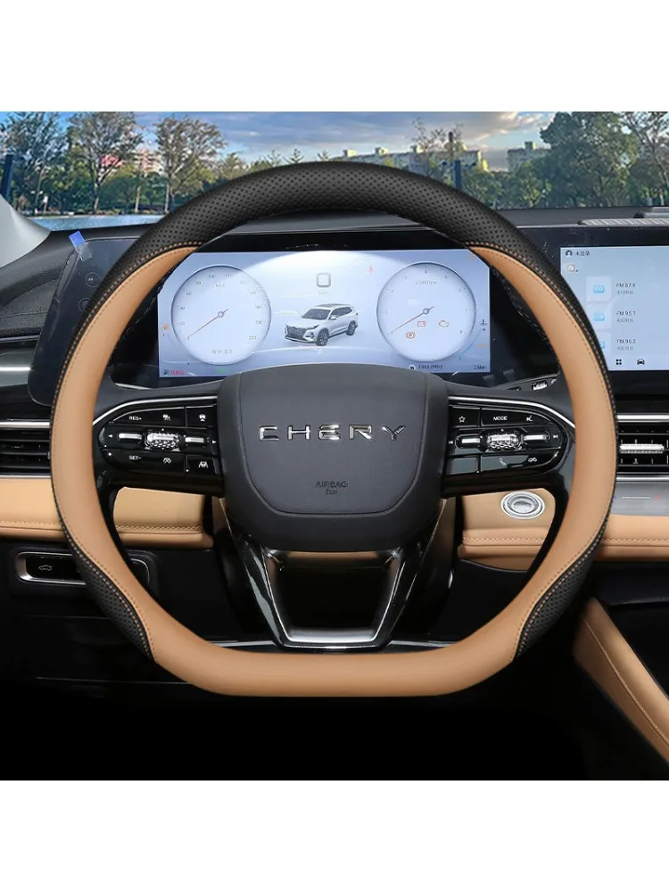 Dla Chery Tiggo 9 8L 8 Pro 8 Plus 7 Plus Fengyun T9 Arrizo 8 Antypoślizgowy Oddychający Odpowiedni Na Wszystkie Sezony Pokrowiec Na Kierownicę — 2