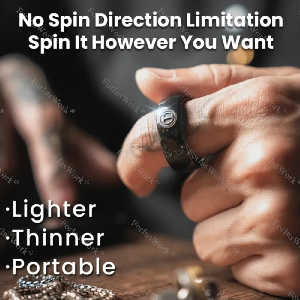 Stock LAUTIE Mechanic I Magnetisches Ratschenfeuerzeug Thinner # 23 Ringspinner Spy Wars Serie 20 mm Innendurchmesser